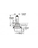 Лампа противотуманной фары H11 12V 55W Zekkert LP1019