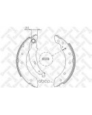 Колодки тормозные задние (200мм) Stellox 210101SX аналог 77 01 203 979, 77 01 205 720, 7701208111 (комплект)